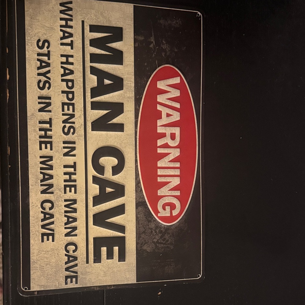 MAN CAVE SIGN